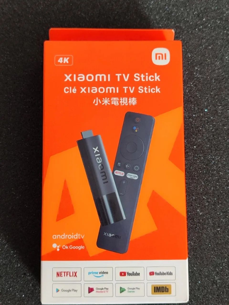 Vendo Mi TV Stick Xiaomi 4K com controle de voz - 2ª geração, novinho!