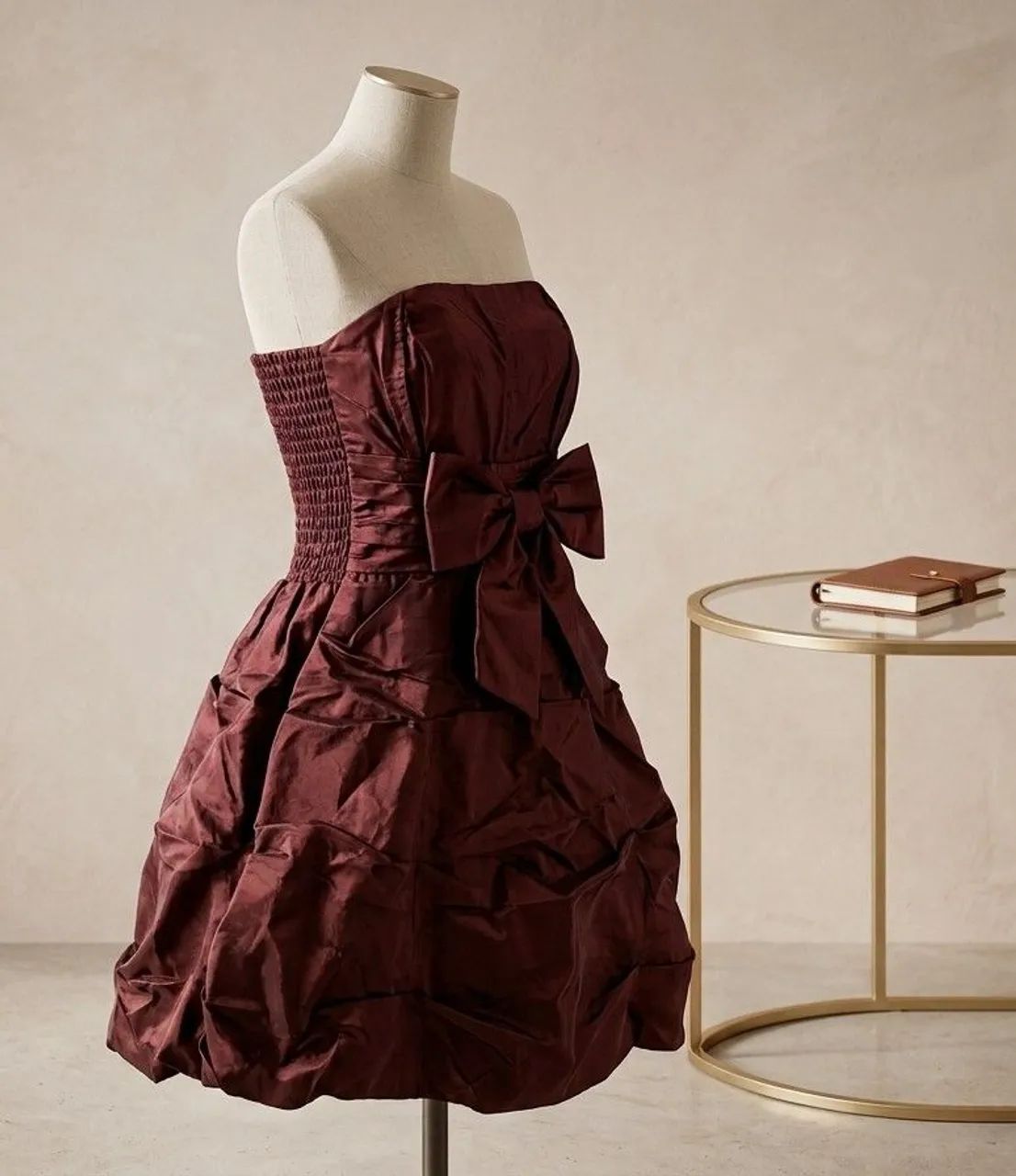 Vestido Cor Marsala