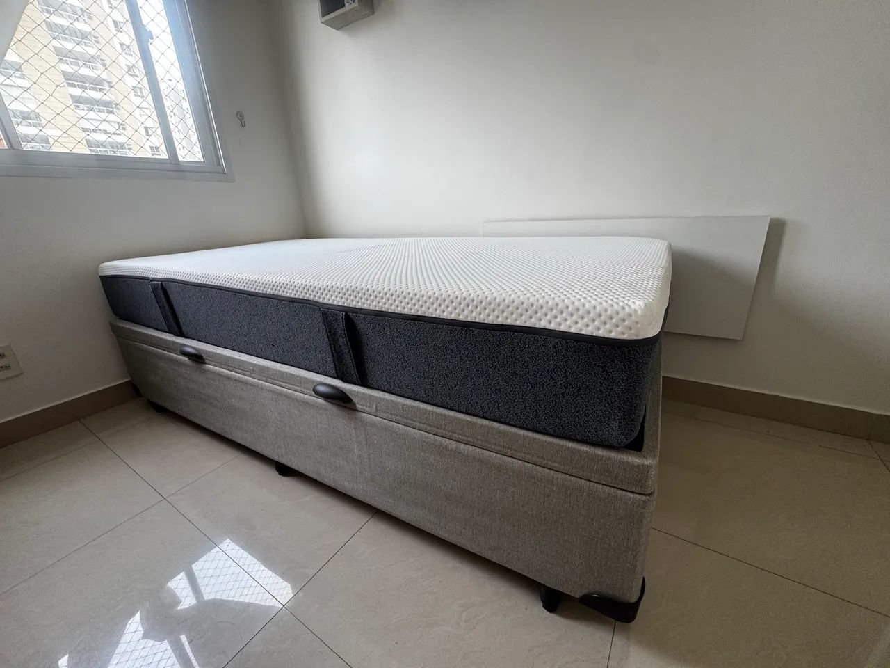 Cama baú com colchão solteiro Emma - Foto 4
