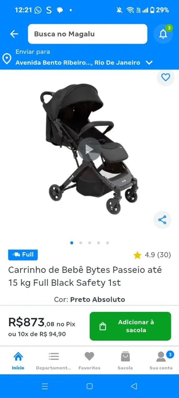 Carrinho safety 1st bytes novo - Foto 5