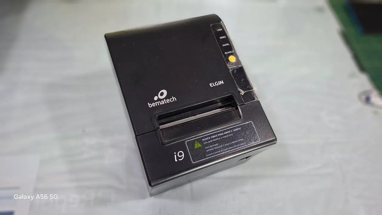 Impressora Térmica Elgin Bematech i9 USB Serial Ethernet Preta - Funcionando