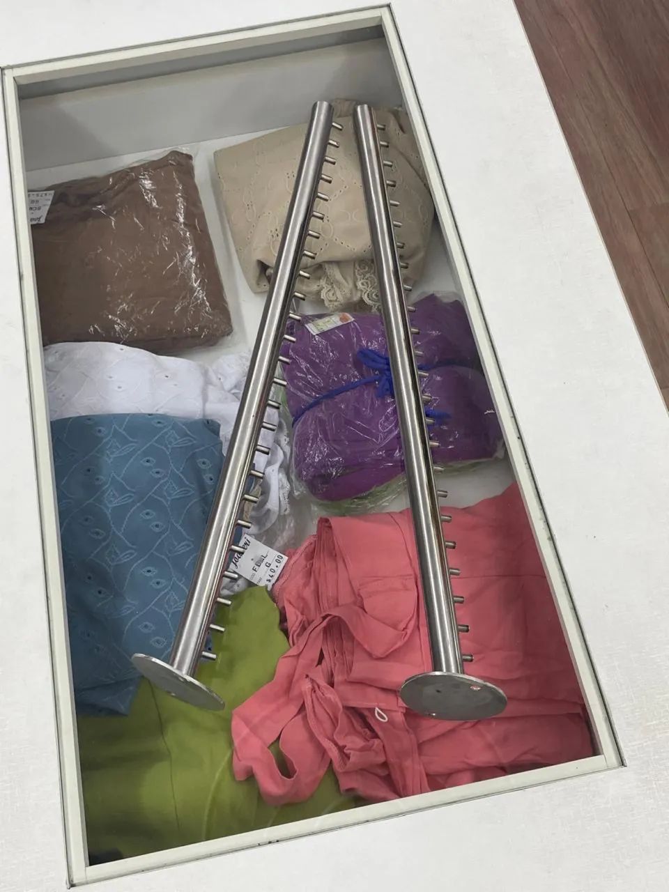 Suporte para cabide em aço inox