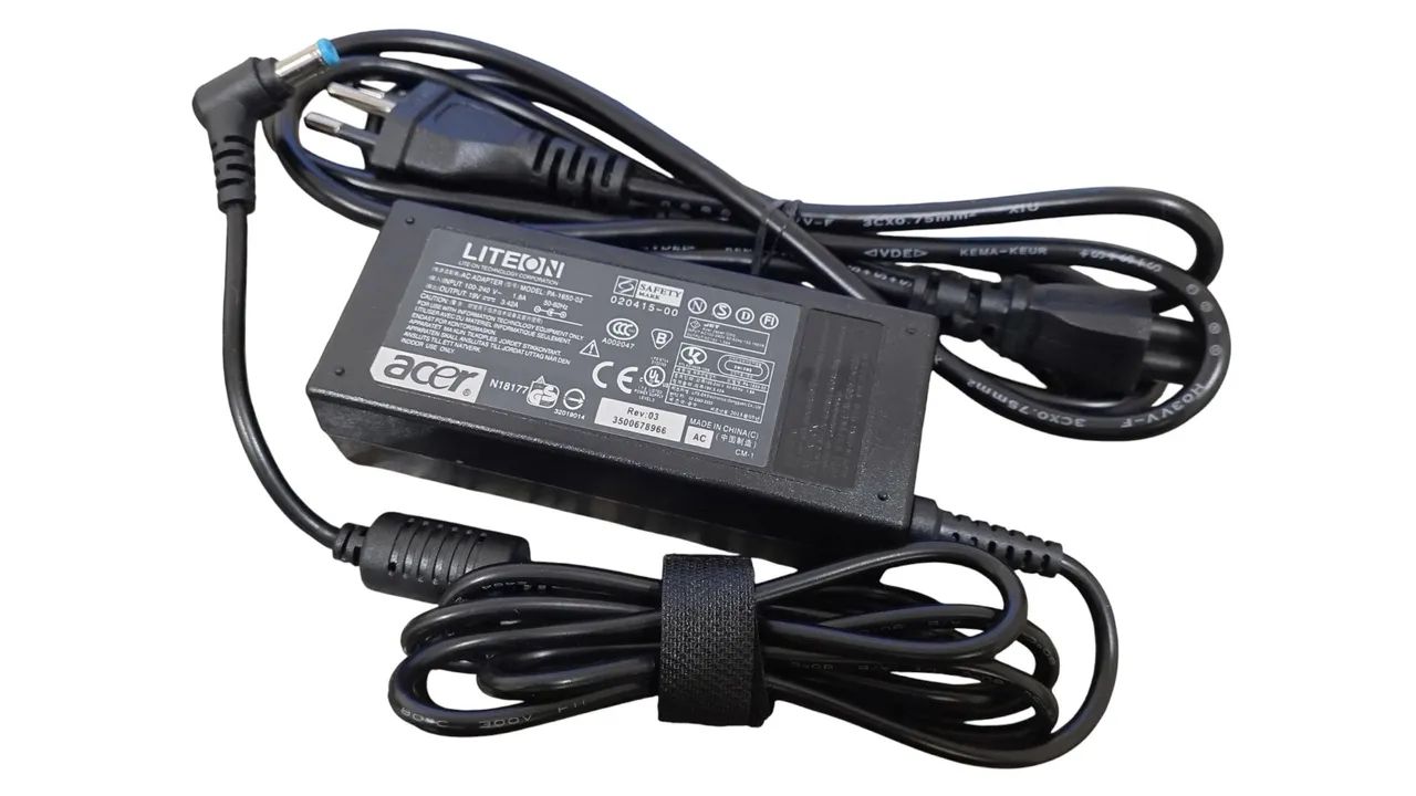 Fonte notebook acer e1 421, e1 531, e1 471, e1 531 e e1 571 Novo 