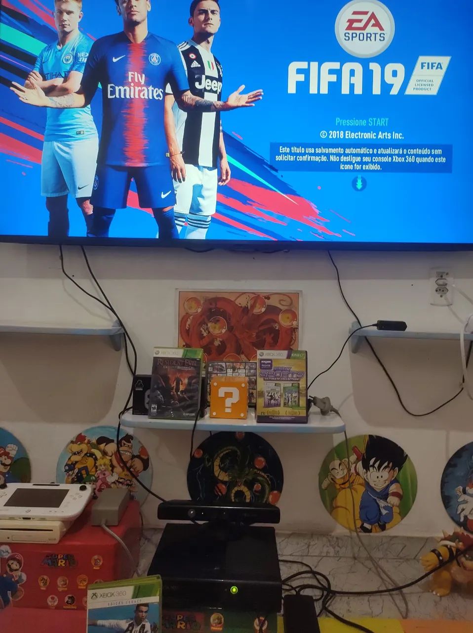 Xbox 360 500g com dois controles e jogos original  - Foto 3