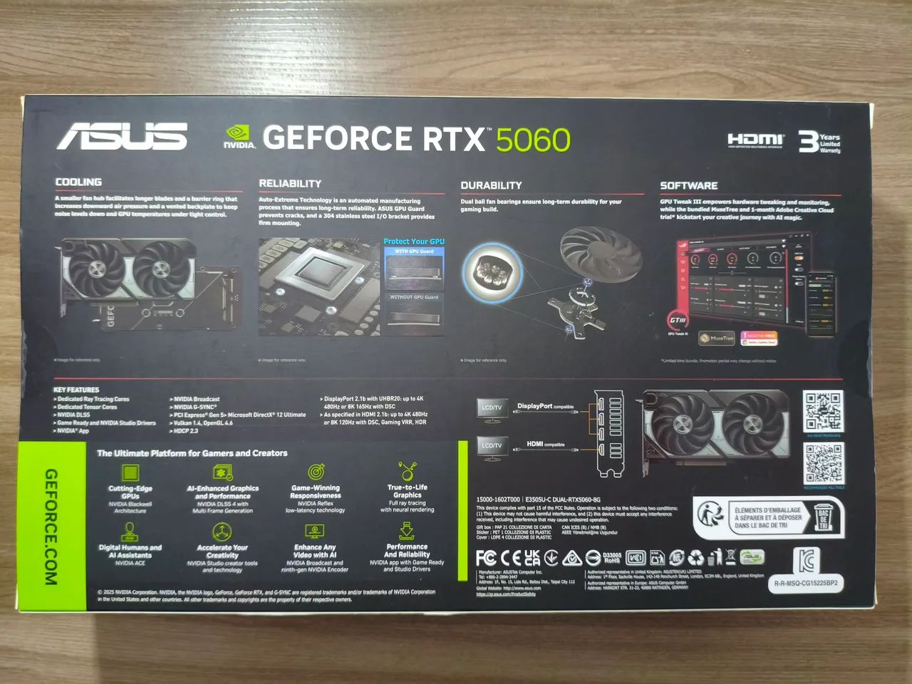 Placa de Vídeo Asus GeForce RTX 5060 Dual Series OC, 8GB - Foto 2
