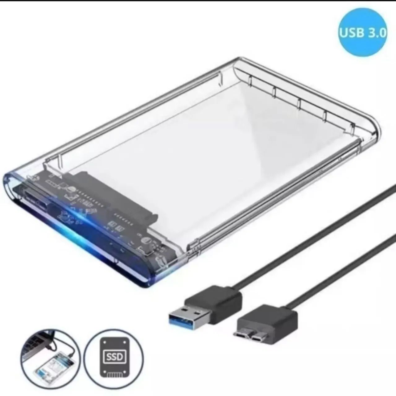 Case de hd externo 3.0 2.5 ssd sata - Foto 2