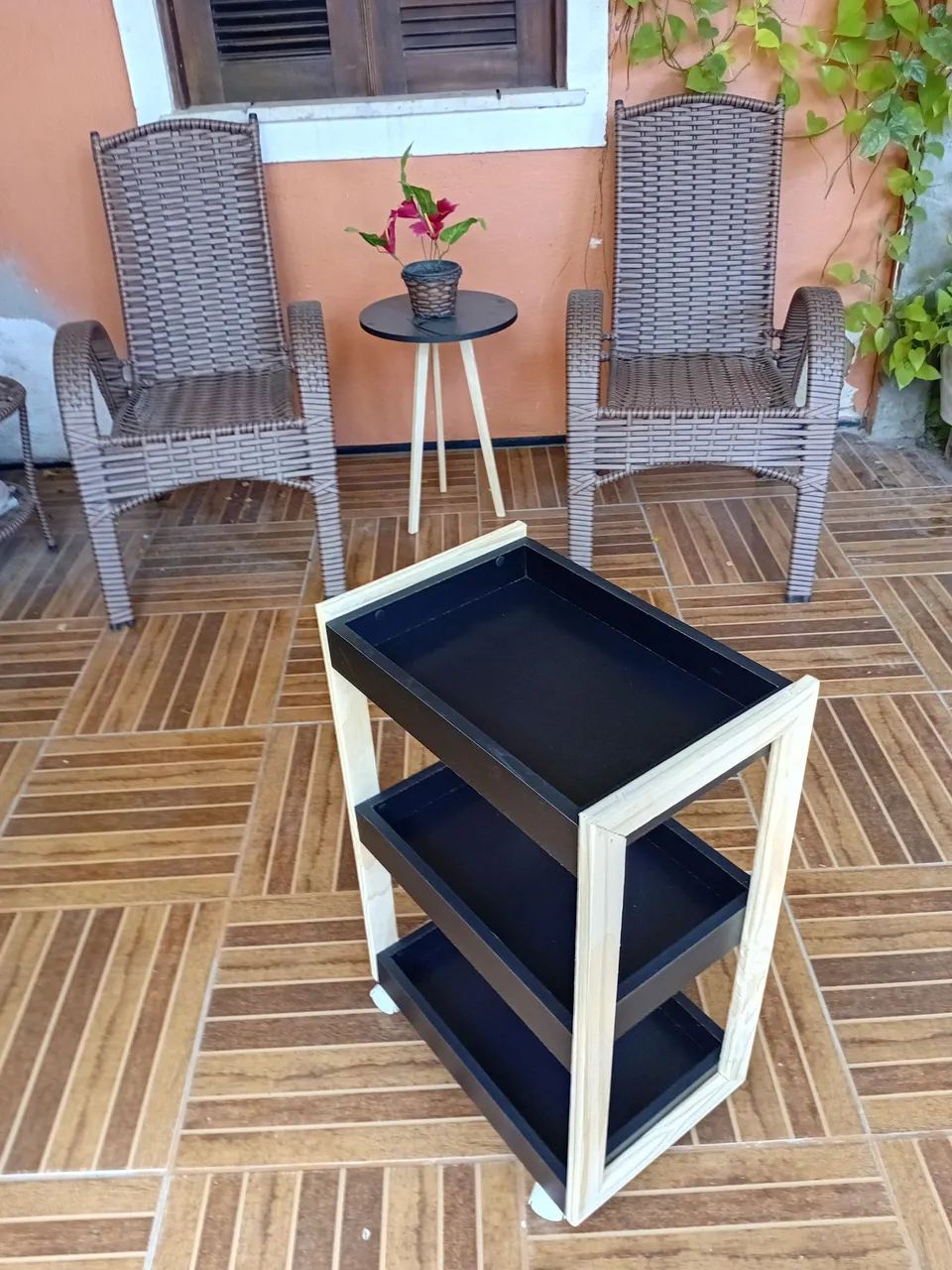 Carrinho Auxiliar Preto P - Foto 4