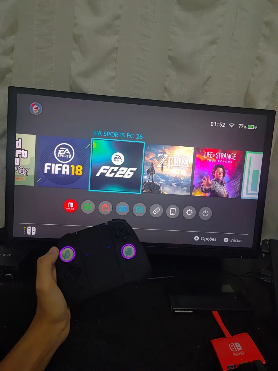 Nintendo Switch Desbloqueado (+20 jogos e acessórios) - Foto 4