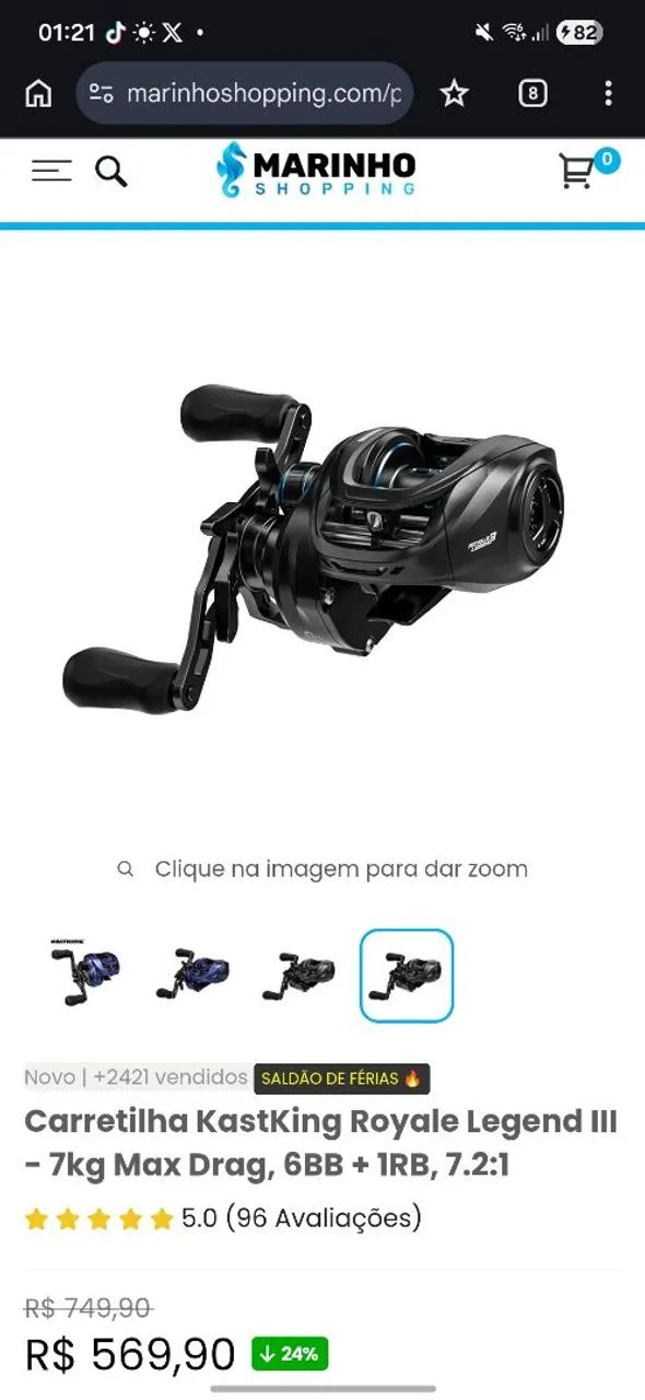 Carretilha Pesca em perfeitas condições 