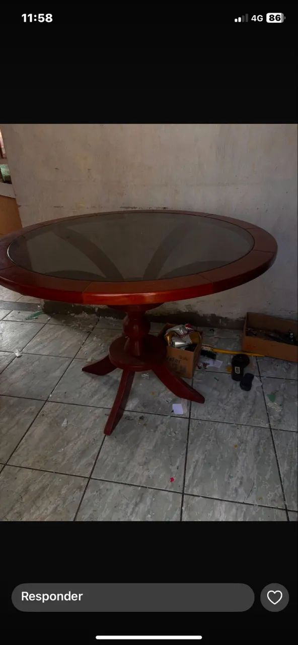 Mesa madeira antiguidade - Foto 2