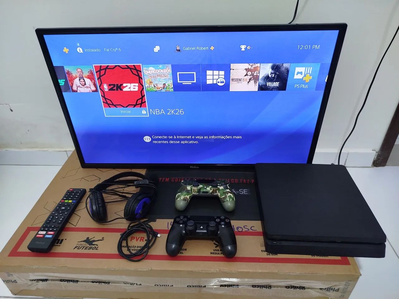 PS4 Slim e TV