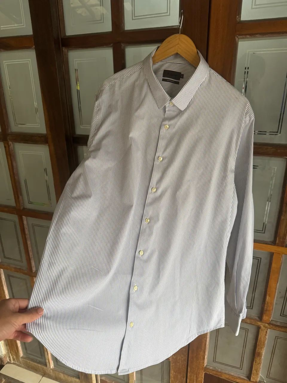 Camisa oficina reserva blend risca de giz  - Foto 4