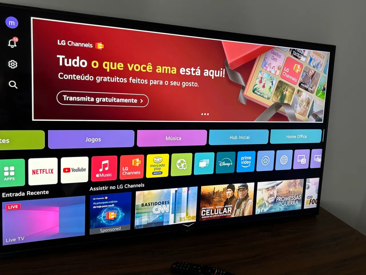 ?Smart TV LG 50? 4K UHD UR8750 | Magic Remote | Wi-Fi | webOS | HDR | Impecável? - Foto 3