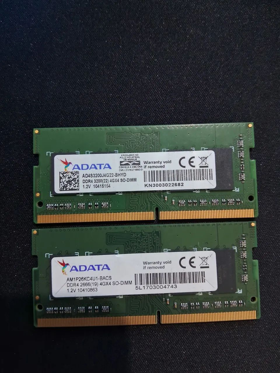 Memória RAM DDR4 NOTEBOOK