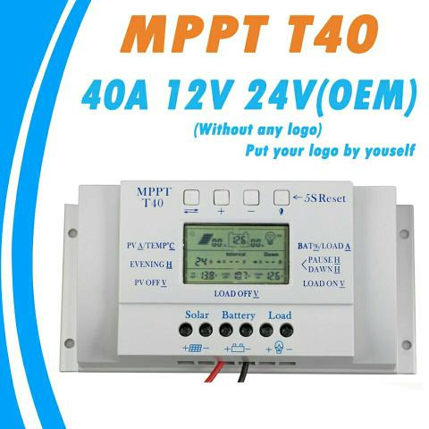 Controlador de carga MPPT 30a, 40a - energia solar
