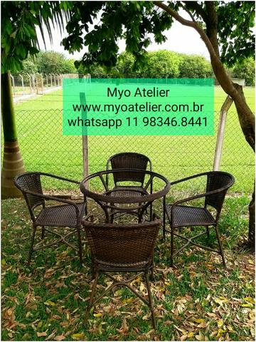 Mesas e Cadeiras em ferro e aluminio - Foto 4