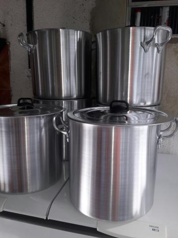 Caldeirão de aluminio grosso 40 lts