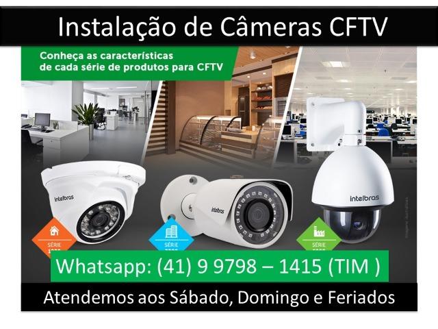 Câmeras de Segurança Mais Instalação Com Acesso Via Celular,Tablet,Notebook e Computadores