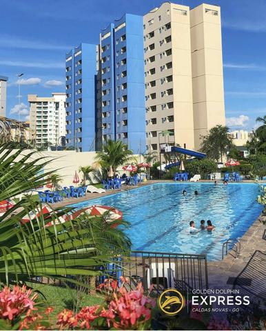 Flat Disponível em Caldas Novas no Golden Dolphin Gran Hotel piscinas 24 horas ferias - Foto 7