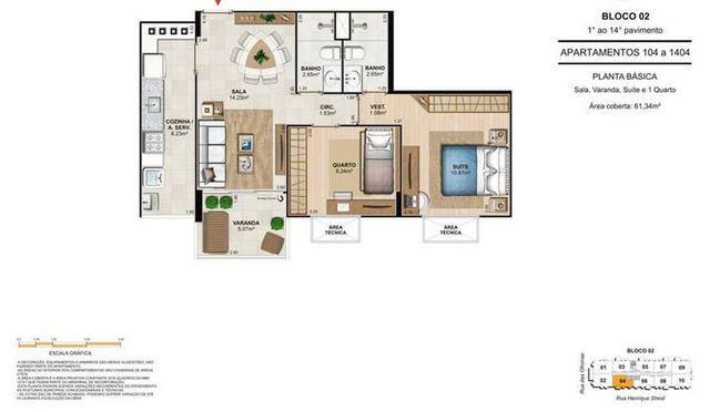 Apartamento de 2 quartos, no Engenho de Dentro, Condomínio Unique Stadio - Foto 10