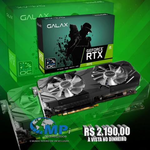 Placa De Vídeo Galax Geforce Rtx 2070 8gb Gddr6 Ex 1click Oc! Melhor preço, loja! opção12x