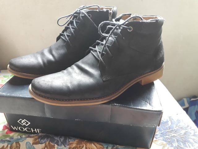 Bota de couro, masculino n42 - Foto 3