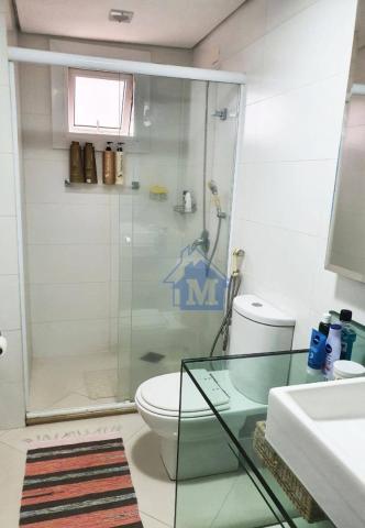 Lindo Apartamento Semimobiliado, 2 Suítes e 1 Quarto, Sacada Gourmet, no Centro! - Foto 12