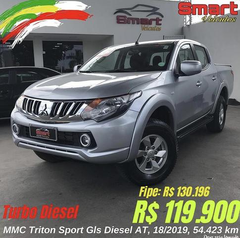 Smart Veículos - MMC Triton Sport Gls AT, 18/2019, 54.423 km. R$ 119.900,00