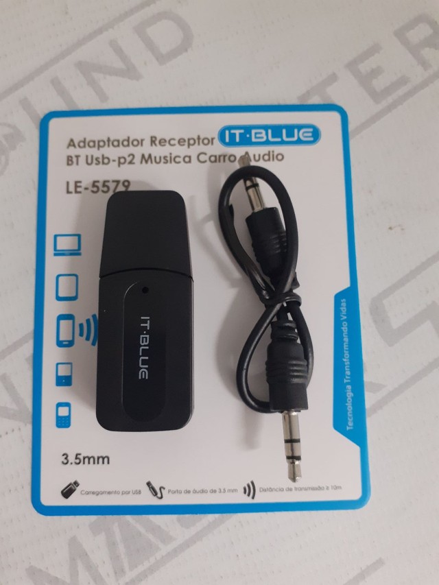 Receptor Bluetooth portátil. Novo.