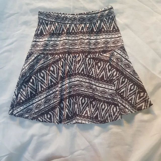 Saia curta estampada 