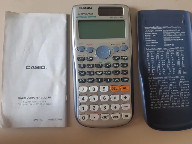 Calculadora Científica Casio C/ 417 Funções, Visor De 4 Linhas Fx-991esplus