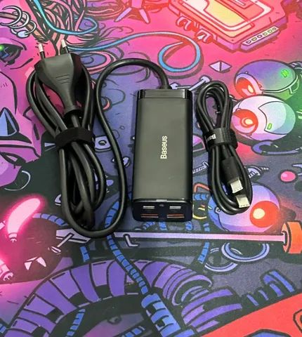 Carregador Baseus Multiporta Gan3 Pro Desktop 100w - Foto 2