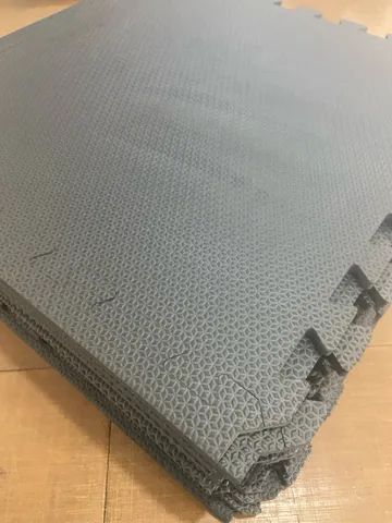 20 peças tatame Eva academia 50x50 10 mm preto 