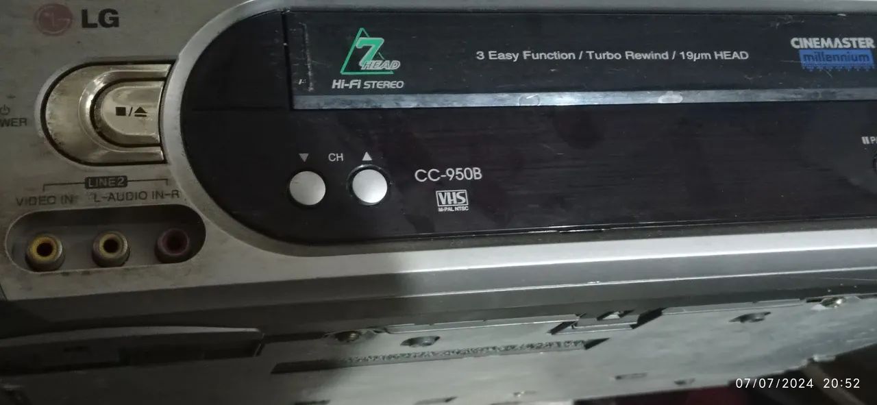 Vhs Lg CC950B hi-fi stereo cinemaster millennium