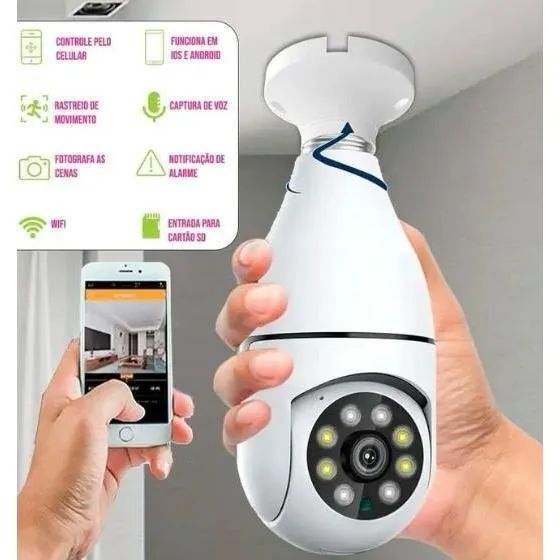 Câmera Panorâmica Espia SC-B17 IT - Vigilância Discreta com Visão 360°Loja Coimbra Entrega - Foto 3