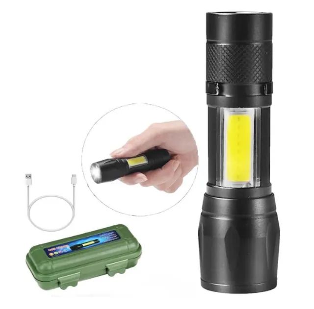 Mini Lanterna Led Recarregável 3 Modos - Foto 3