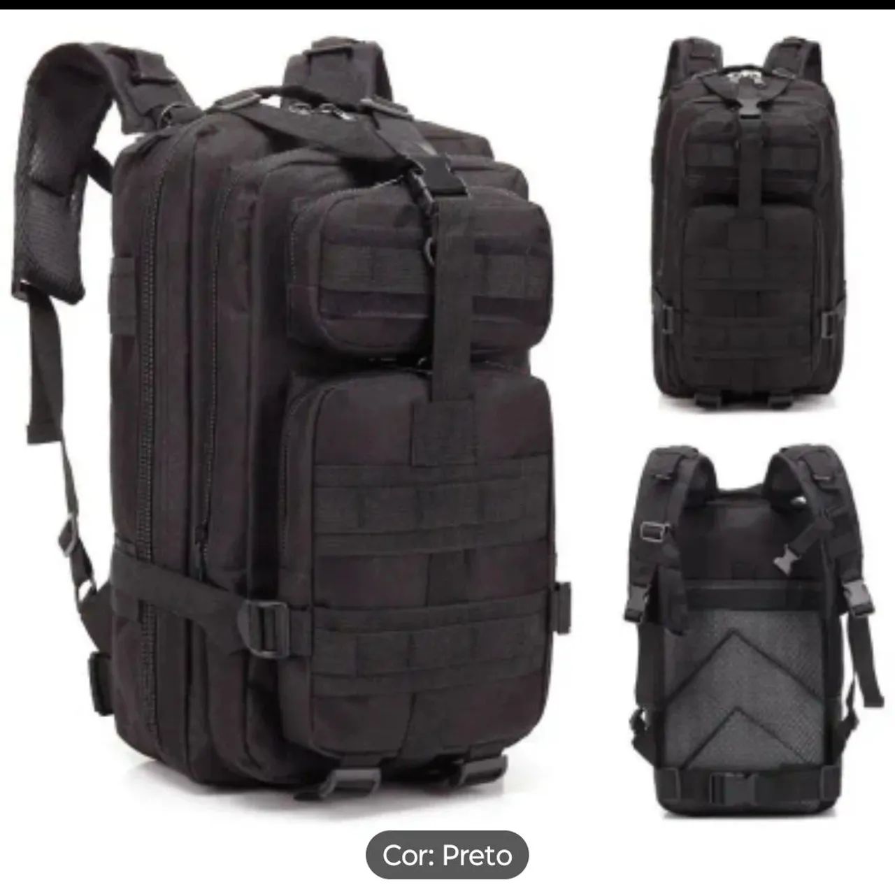 Mochila Masculina Tática Impermeável 30L