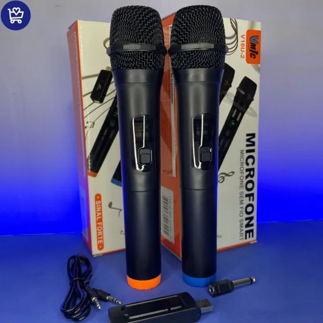 Microfone sem fio 2 unidades - Entrego - Foto 3