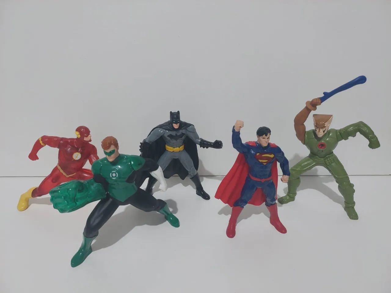 Bonecos Heróis DC - Batman, Superman, Flash e Lanterna Verde