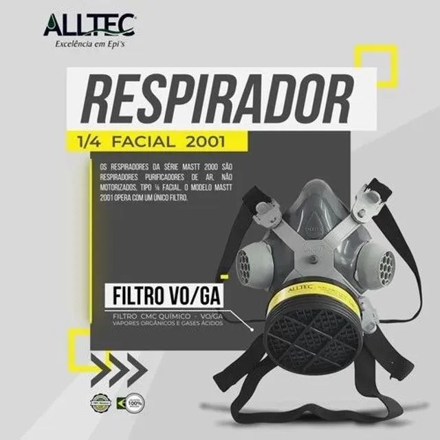 MÁSCARA 1/4 FACIAL MASTT ALLTEC 2001 - VO ( DE UMA VIA ) - Foto 4