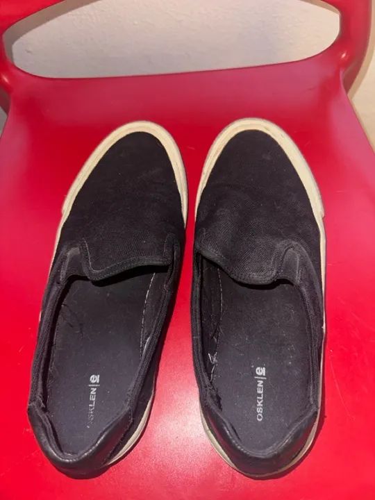 Tênis Slip On Preto osklen  - Foto 3