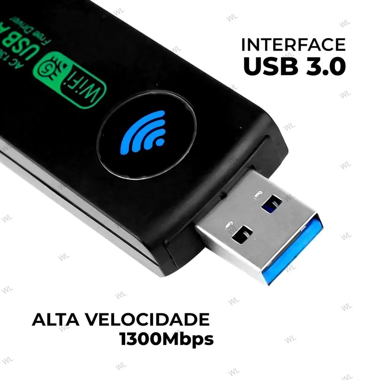 Adaptador Wireless Wi-Fi Dual Band (2.4G e 5G) de 1300Mbps - Foto 2
