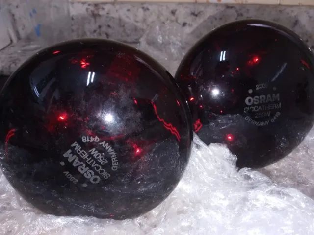 02 Osram Siccatherm Sl / R 250W 230V E27 R125 Lampada Infrarossi di Calore Faretto - Foto 5