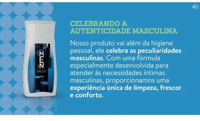 Sabonete Íntimo Masculino Racco For Men 180 ml - Foto 2