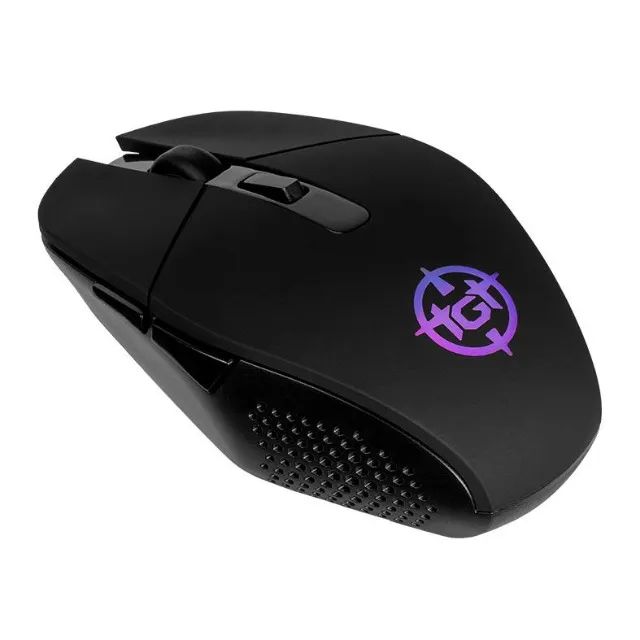 Mouse Gamer TGT Vector E1, Rainbow RGB, 6400DPI, 6 Botoes, Preto