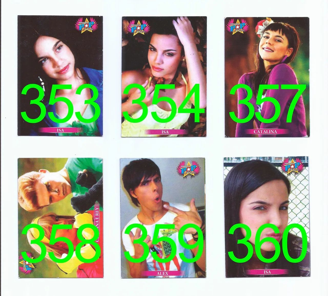 5 Cards Cartas Figurinhas Isa TKM Cine Hevo 84 Kesha Ke$ha Idolos Pop Music