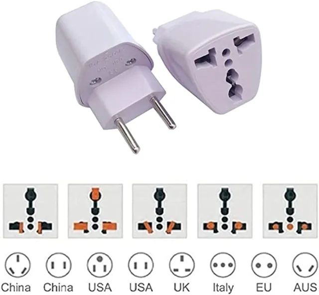Universal Socket Adapter, European and UK Standard to Brazilian Standard, Multi-purpose