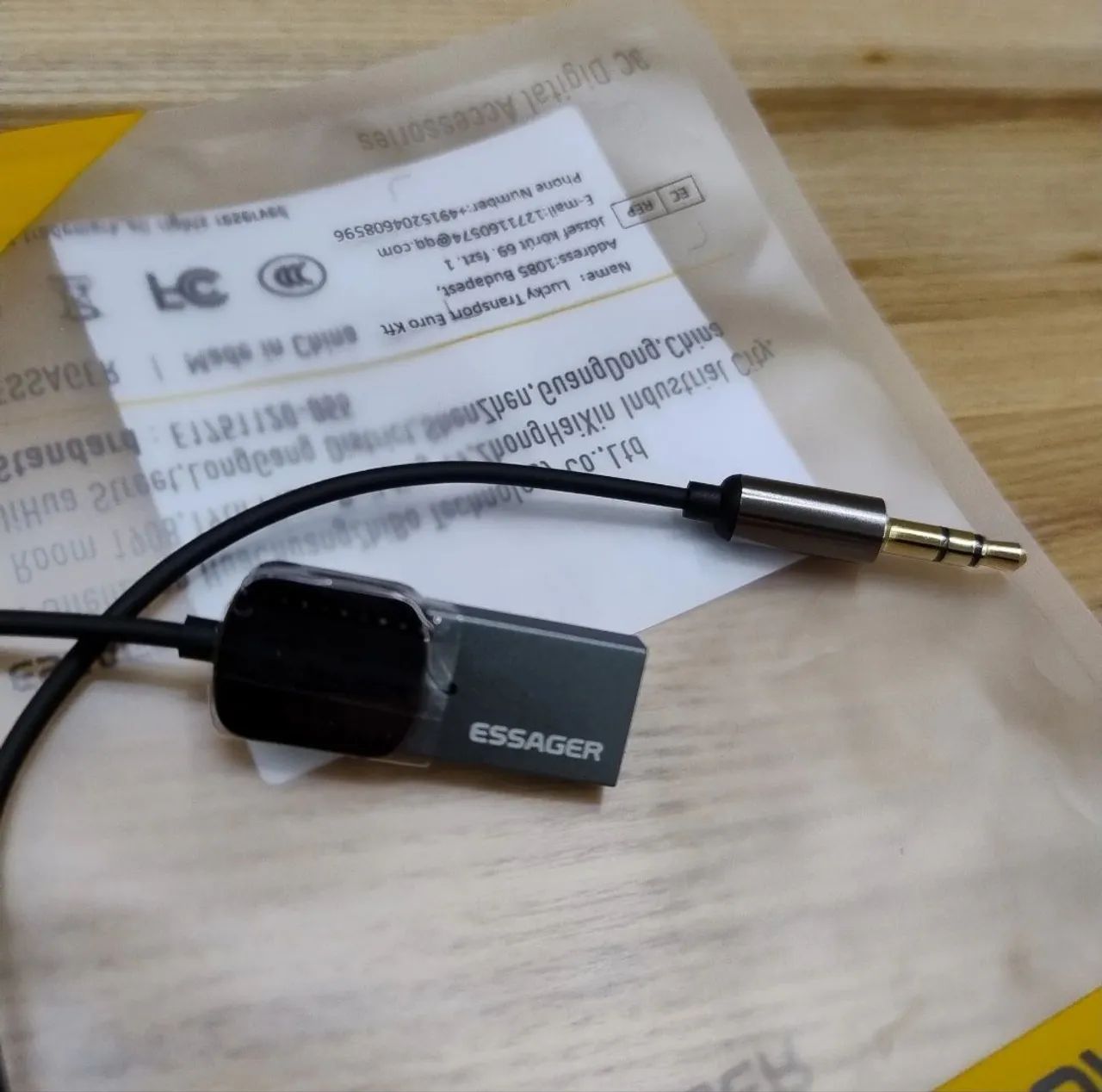 Adaptador Bluetooth 5.1 Usb P2 Carro Automotivo  - Foto 3