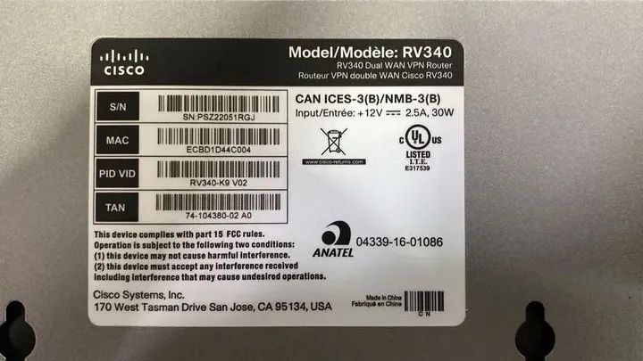 Roteador -  Cisco: RV340 - Foto 4