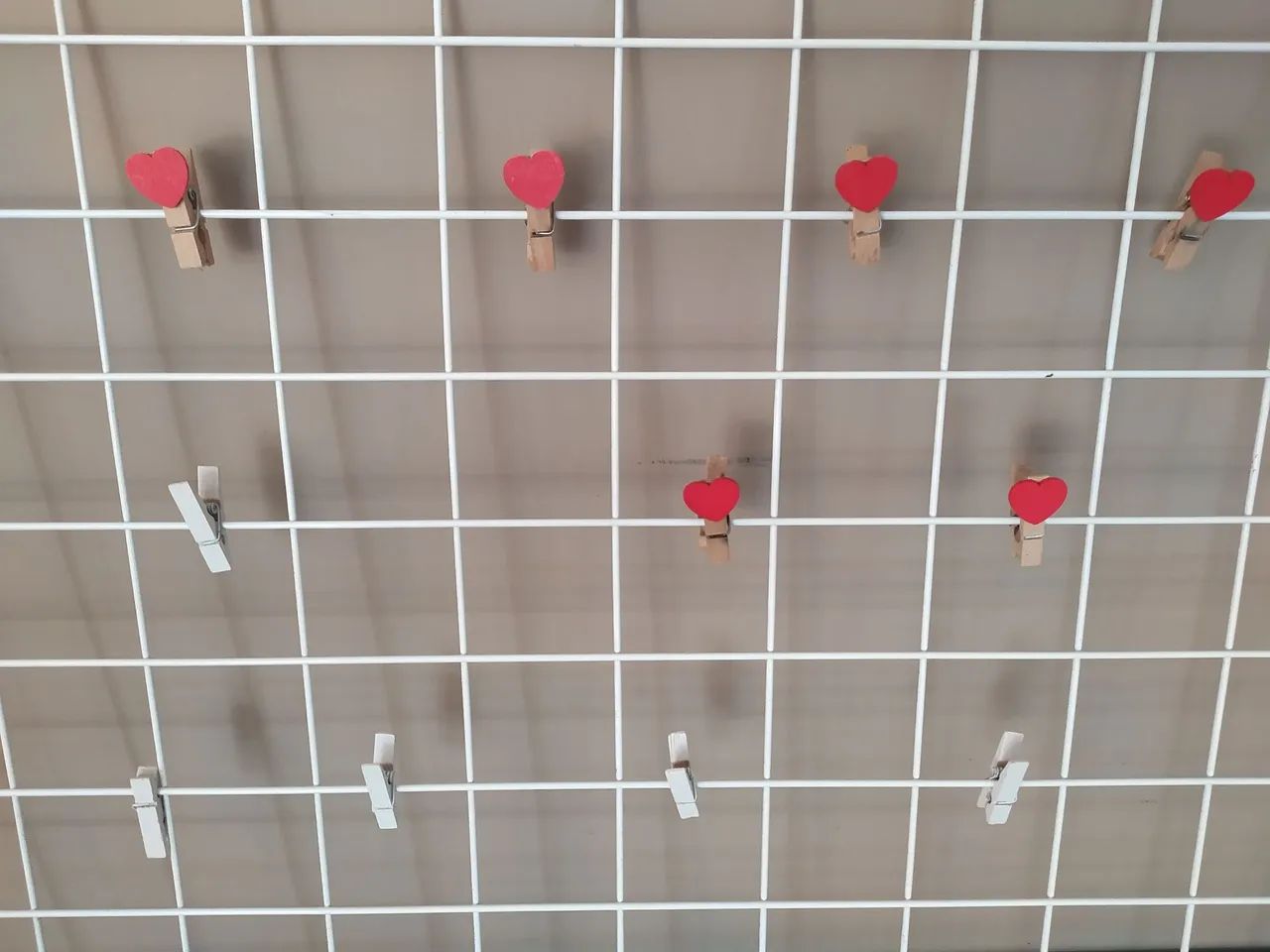 Quadro de grade branco p fotos e mensagens - Foto 5